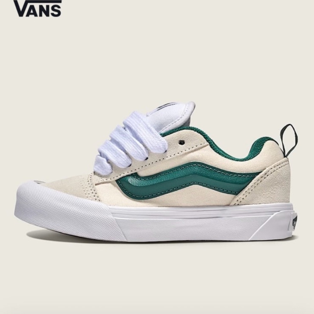 Vans Kids Sneakers - Cream and Teal